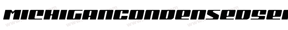 MichiganCondensedSemiItalic-v9dy字体转换