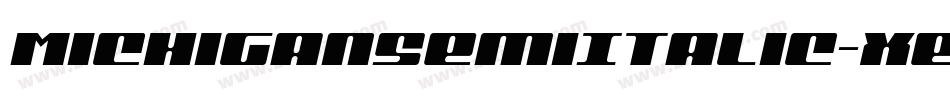 MichiganSemiItalic-xej0字体转换