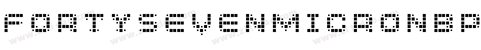 FortysevenMicroNbp-4KBW字体转换