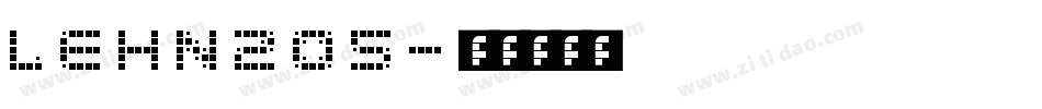 LEHN205字体转换