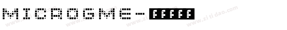 MICROGME字体转换