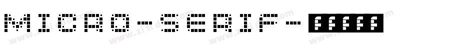 Micro-Serif字体转换