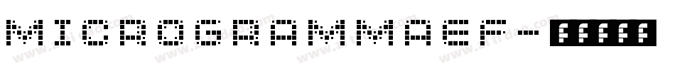 MicrogrammaEF字体转换