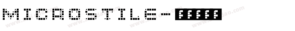 microstile字体转换