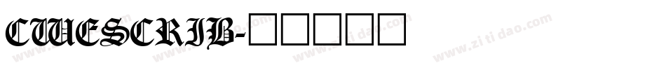 CWESCRIB字体转换