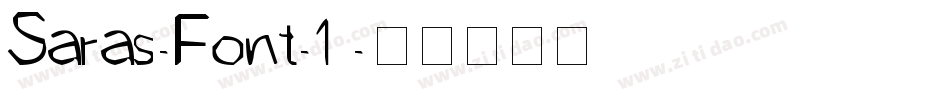 Saras-Font-1字体转换