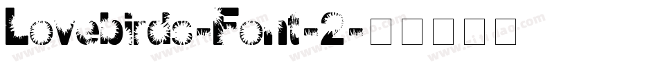Lovebirds-Font-2字体转换
