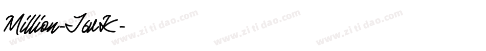 Million-J6vK字体转换