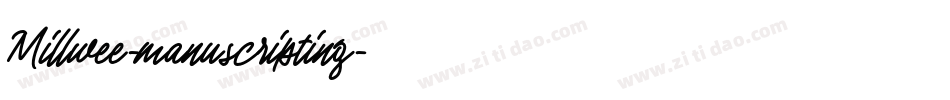 Millwee-manuscripting字体转换