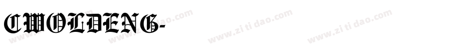 CWOLDENG字体转换
