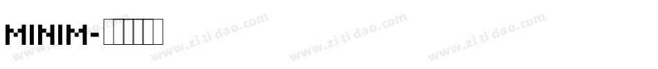minim字体转换