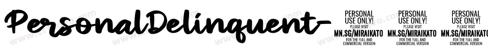 PersonalDelinquent-410B字体转换