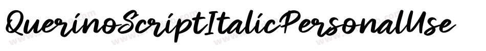 QuerinoScriptItalicPersonalUse-0WvJv字体转换