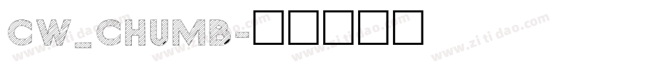 CW_CHUMB字体转换