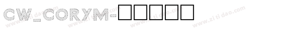 CW_CORYM字体转换