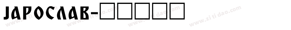 JAROSLAV字体转换