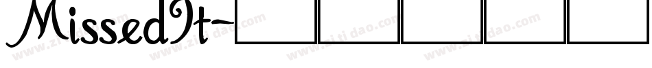 MissedIt字体转换