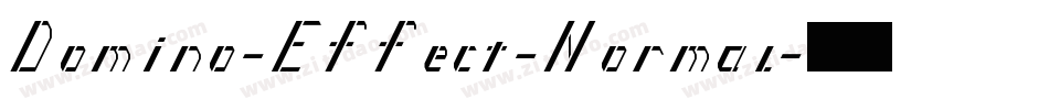 Domino-Effect-Normal字体转换