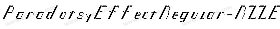 ParadotsyEffectRegular-RZZE字体转换