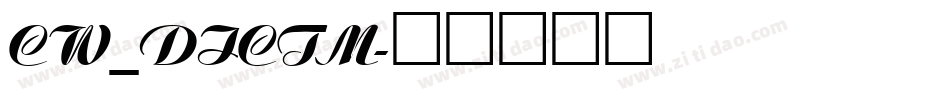 CW_DICTM字体转换