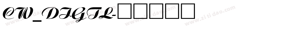 CW_DIGTL字体转换