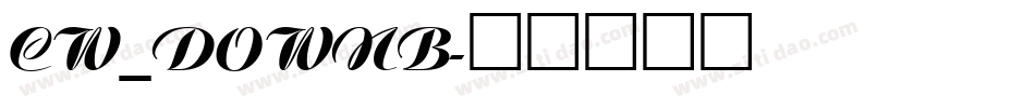 CW_DOWNB字体转换