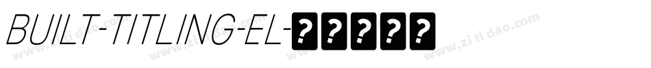 Built-Titling-El字体转换