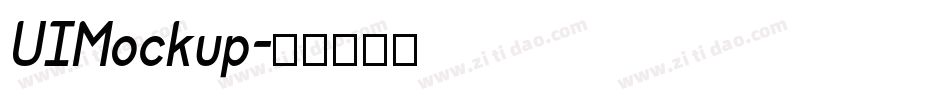 UIMockup字体转换
