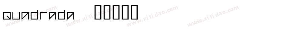 Quadrada字体转换