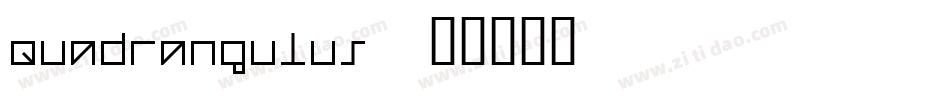 Quadrangulus字体转换