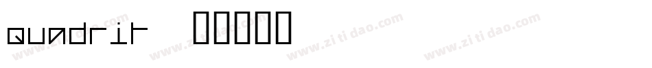 Quadrit字体转换