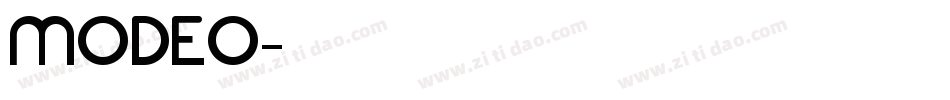 MODEO字体转换