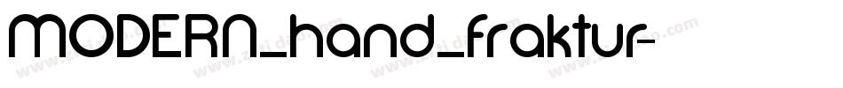 MODERN_hand_fraktur字体转换