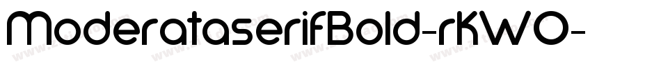 ModerataserifBold-rKWO字体转换