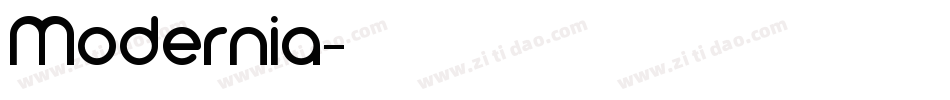 Modernia字体转换