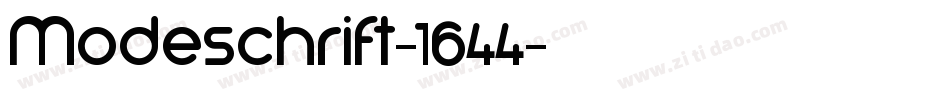 Modeschrift-1644字体转换