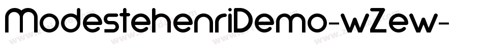 ModestehenriDemo-wZew字体转换