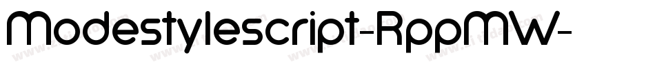 Modestylescript-RppMW字体转换