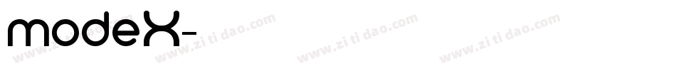 modeX字体转换