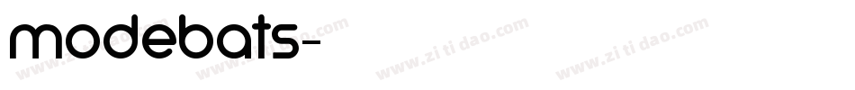 modebats字体转换