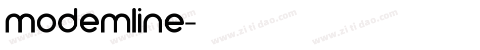 modemline字体转换