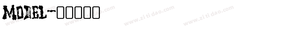 Model字体转换