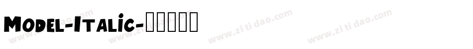 Model-Italic字体转换