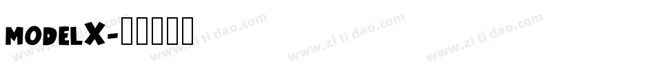 modelX字体转换