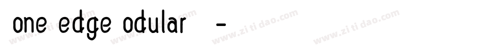 ConeWedgeModular手机版字体转换