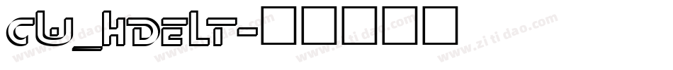 CW_HDELT字体转换