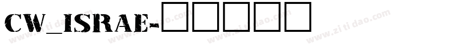 CW_ISRAE字体转换