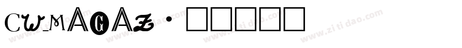 CW_MAGAZ字体转换