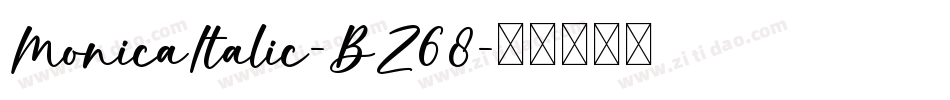 MonicaItalic-BZ68字体转换