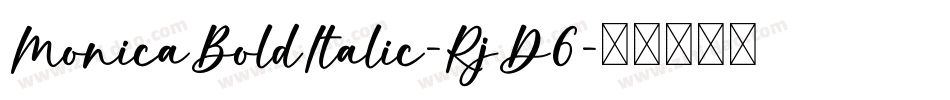 MonicaBoldItalic-RjD6字体转换